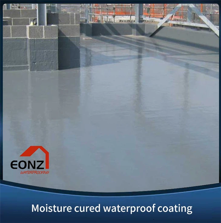 One Component Liquid Grey Waterproof Coating For Roof Basement Tower Underground Pipe Channel